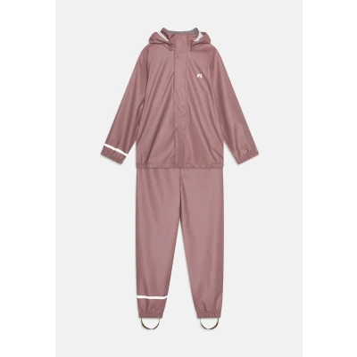 Image of Name it NKNDRY10 Rain Unisex SET trousers for kids, Size: 9 12m, Wistful mauve