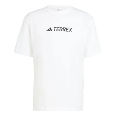 Image of Adidas Terrex LOGO TEE Print Tshirt, Men&#039;s, Size: Small, White