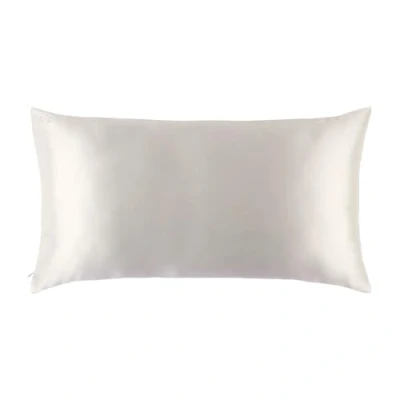 Image of Slip Silk Pillowcase King (Various Colours) White