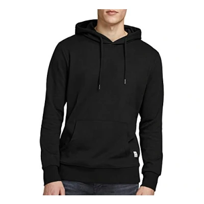 Image of Jack &amp; Jones Jjebasic HOOD Hoodie, Men&#039;s, Size: Large, Black