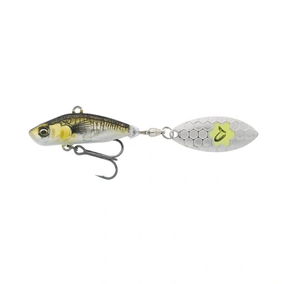 Image of Savage Gear 3D Sticklebait Tailspin 7,3cm 13gr Sinking Green Ayu Silver Spinner