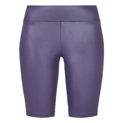 Image of Urban Classics Ladies Synthetic Leather Cycle Shorts Shorts, Women&#039;s, Size: 29, Darkduskviolet