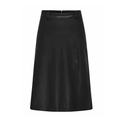 Image of ONLY Skater MIDI Aline skirt, Women&#039;s, Size: XS, Black