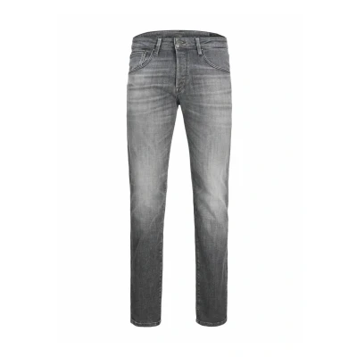 Image of JACK &amp; JONES Male Slim Fit Straight Leg Jeans JJITIM JJDAVIS JJ 674 Jeans, Grey Denim, 31W / 34L