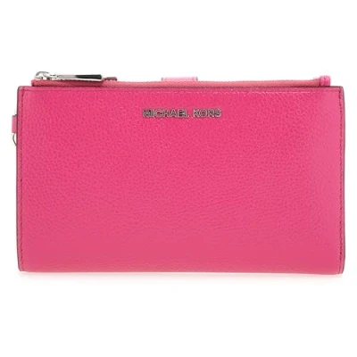 Image of Michael Kors JET SET Wristlet Wallet, Women&#039;s, Size: One Size, Wild berry