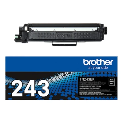 Image of Brother TN 243BK Toner Cartridge, Black, Single Pack, Standard Yield, Includes 1 x Genuine Supplies