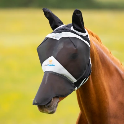 Image of Shires Flymask with ears and nose