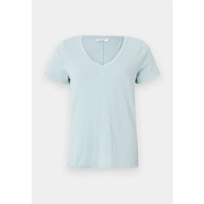 Image of Marc O&#039;Polo Denim V NECK Basic Tshirt, Women&#039;s, Size: Medium, Blue fog