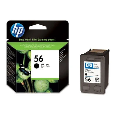 Image of HP 56 High Yield Black Original Ink Cartridge 19 ml, 520 pages, 1 pack (Packaging may vary)