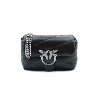 Image of Pinko LOVE PUFF C Across body bag, Women&#039;s, Size: One Size, Nero argento
