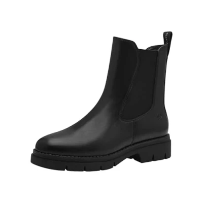 Image of Tamaris Platform ankle boots, Women&#039;s, Size: 7.5, Black matt Synthetics