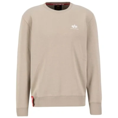 Image of Alpha Industries Basic Small LOGO Sweatshirt, Size: 3XL, Vintage sand