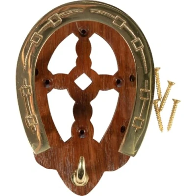 Image of HKM Headstall Hanger Horseshoe