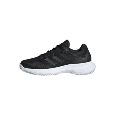 Image of adidas Performance Gamecourt 2.0 tennis Multicourt shoes core black silver metallic, Women&#039;s, Size: 9.5 Synthetics/textile