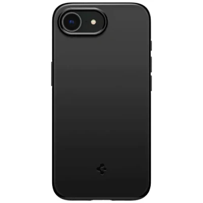 Image of Spigen Thin Fit MagFit Plastic Back Cover Black Apple iPhone 16e