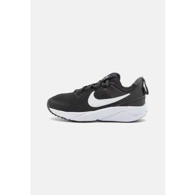 Image of Nike Performance STAR Runner 4 Unisex Neutral running shoes for kids, Size: 10K, Black/white/anthracite Textile/synthetics