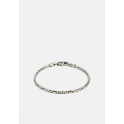 Image of BOSS EVAN Bracelet silvercoloured, Men&#039;s, Size: One Size, Silver coloured