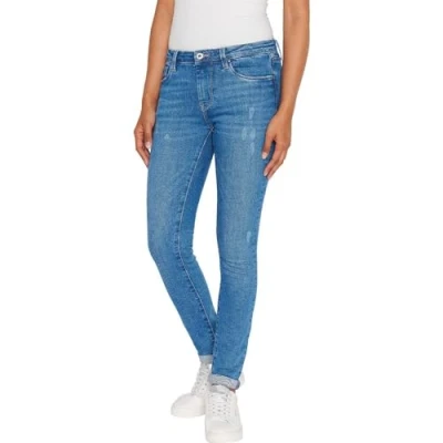Image of Pepe Jeans Skinny Fit, Women&#039;s, Size: 26x30, Blue denim