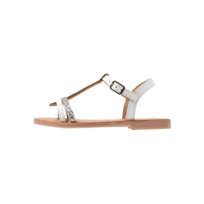Image of Les Tropeziennes Girl&#039;s Bada Ankle Strap Sandals, White Blanc Argent 85, 11 UK Child