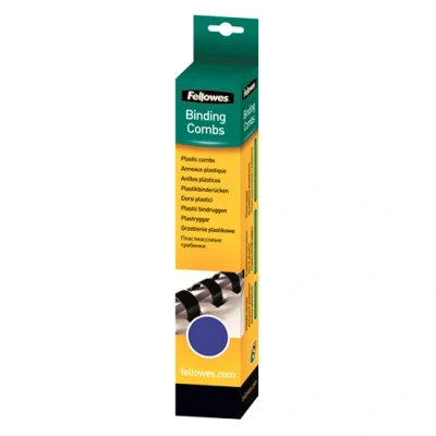 Image of FELLOWES Plastic Binding Comb 12mm Blue A4 RTL 25PK