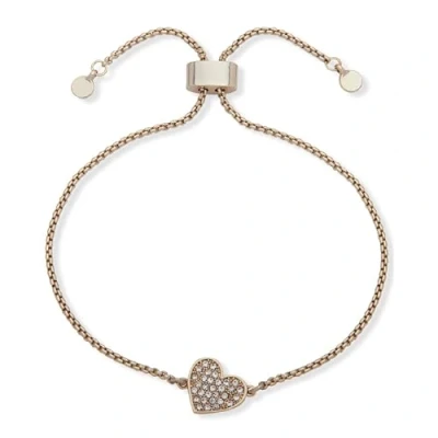 Image of DKNY Heart Slider Bracelet goldcoloured, Women&#039;s, Size: One Size, Gold coloured