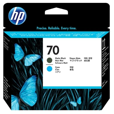 Image of HP Original 70 Printhead 1 x cyan, matte black