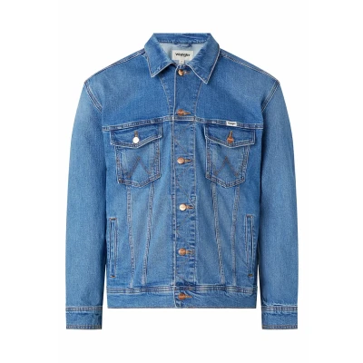 Image of Wrangler ANTI FIT Jacket Denim jacket, Men&#039;s, Size: Small, blue eyes