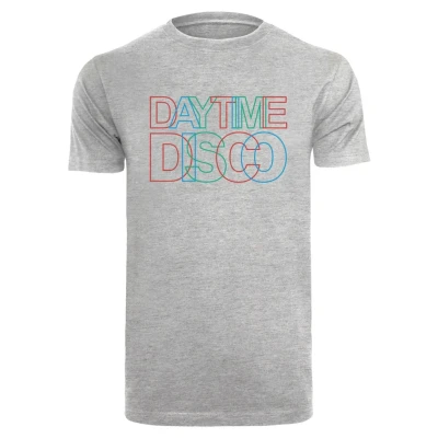 Image of Mister Tee Daytime Disco Print Tshirt, Men&#039;s, Size: XL, Heather grey