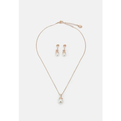 Image of Swarovski Originally SET Earrings Rose goldcoloured/white, Women&#039;s, Size: One Size, gold coloured/white