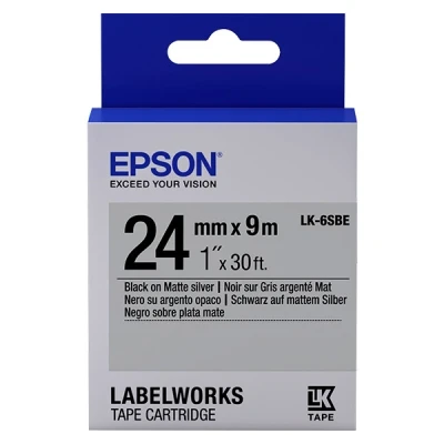 Image of Epson Tape Lk6sbe Matte Blk