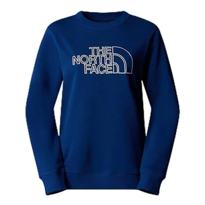 Image of The North Face DREW PEAK Light CREW Sweatshirt, Women&#039;s, Size: 8/10, Estate blue/white dune