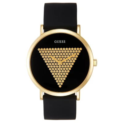 Image of Guess Trend Watch goldcoloured/black, Size: One Size, Gold coloured/black