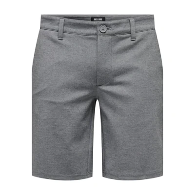 Image of Only &amp; Sons Men&#039;s Shorts, Medium Grey Melange, L