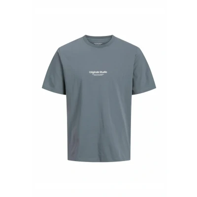 Image of Jack &amp; Jones Jorvesterbro TEE SS CREW NECK NOOS Print Tshirt, Men&#039;s, Size: XS, Stormy weather