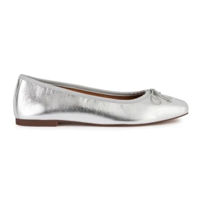 Image of Geox Marsilea Ballet pumps, Women&#039;s, Size: 4, Silver Sheepskin