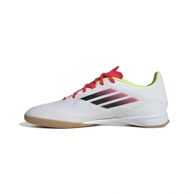 Image of adidas Performance F50 League Indoor football boots, Men&#039;s, Size: 11, Footwear white/core black/solar yellow Textile/synthetics