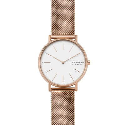 Image of Skagen Signatur Watch roségoldcoloured, Women&#039;s, Size: One Size, Roségold coloured