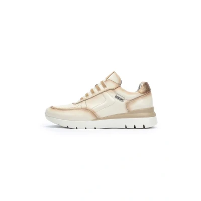 Image of Pikolinos CANTABRIA Leather Sneakers for Lady, Cream, 37 EU