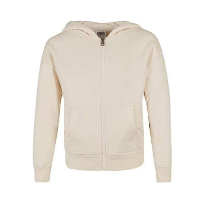 Image of Urban Classics Zipup sweatshirt for kids, Size: 11 12y, Whitesand