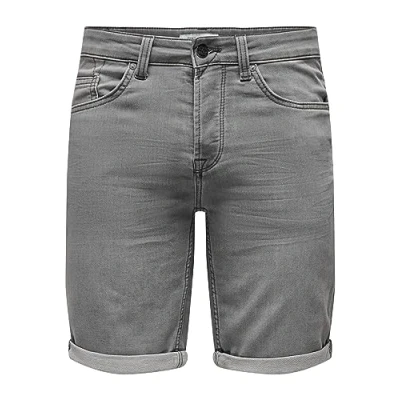 Image of Only &amp; Sons Onsply LIFE denim shorts, Men&#039;s, Size: 4XL, Grey