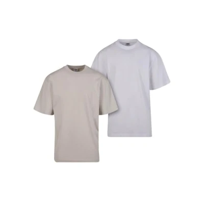 Image of Urban Classics TEE 2PACK Basic Tshirt, Men&#039;s, Size: XXL, Cloud white