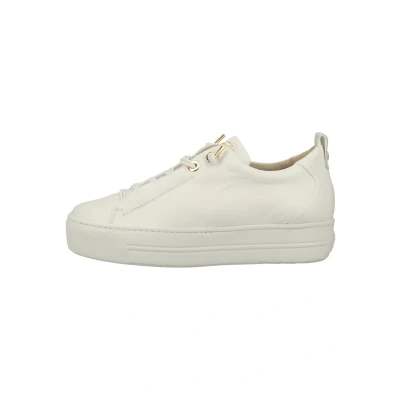 Image of Paul Green Trainers weiß/gold, Women&#039;s, Size: 3.5, Weiß/gold Leather
