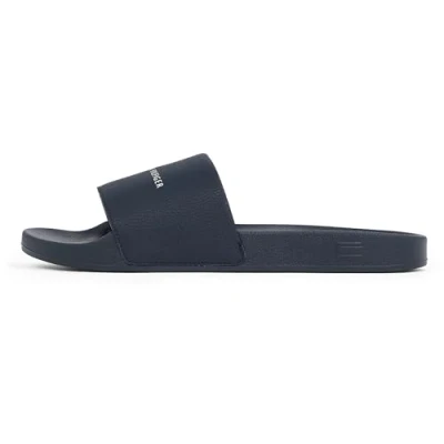Image of TOMMY HILFIGER Men&#039;s Hilifger NYC Pool Slide Fm0fm05432, Blue Desert Sky, 6.5 UK