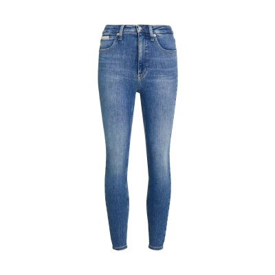 Image of Calvin Klein Jeans HIGH RISE Super Skinny Fit, Women&#039;s, Size: 24, Denim medium