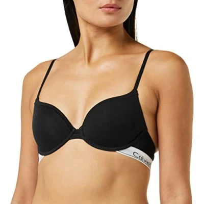 Image of Calvin Klein Underwear Modern Tshirt bra, Women&#039;s, Size: 32B, Black