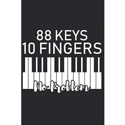 Image of Notizbuch: Klavier Piano Notebook A5 liniert I Geschenk für Pianisten Keyboard Instrument Tagebuch oder Journal Musiker Notizheft