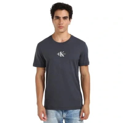 Image of Calvin Klein Jeans Monologo TEE Basic Tshirt, Men&#039;s, Size: 5XL, Ebony
