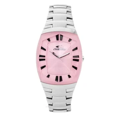 Image of Chronotech Womens Analogue Quartz Watch with Stainless Steel Strap CT7065L 07M, Pink, One Size,