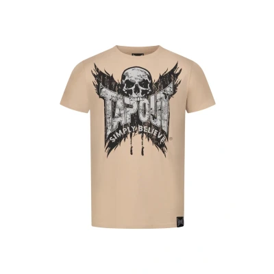 Image of Tapout Lotuscrafts Print Tshirt, Men&#039;s, Size: XXL, Sand black silver