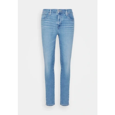 Image of Levi&#039;s 720 HIGH RISE Super Skinny Jeans Fit, Women&#039;s, Size: 24x30, Light indigo worn in blue